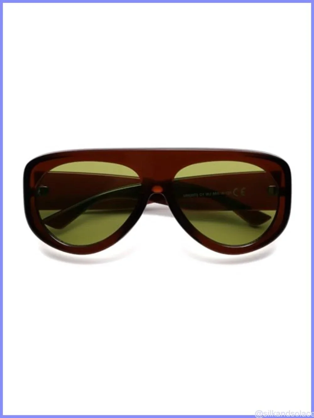 Oversized Aviator Sunglasses 90s Retro Y2K UV Protection Unisex